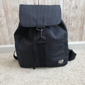 Unisex Jean Paul Gaultier Backpack Black White Striped